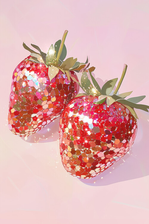 Poster Sparkling Strawberries