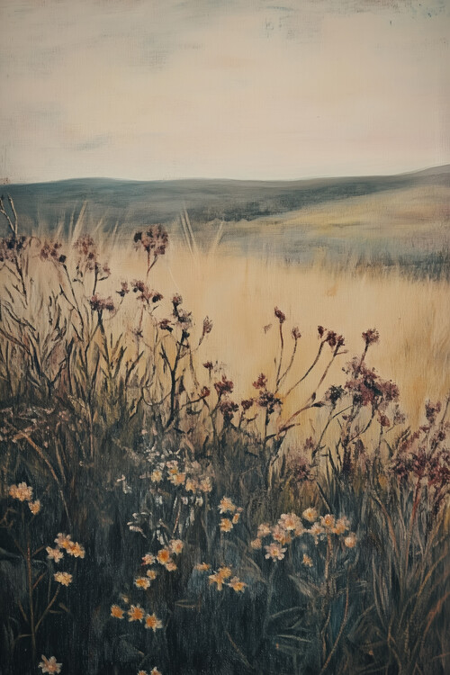 Poster Landscape Wild Flower
