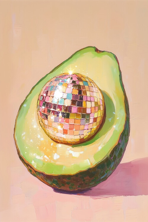 Poster Disco Avocado Delight