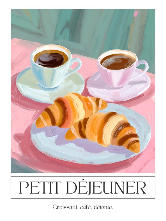 Levně Plakát, Obraz - Petit dejeuner, Ohkimiko, 30 × 40 cm