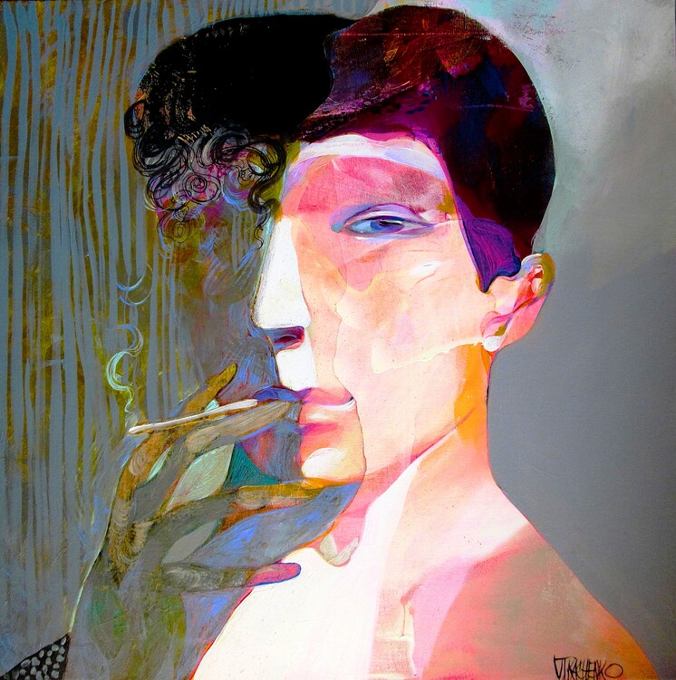 Levně Plakát, Obraz - Smoky, Victor Tkachenko, 40 × 40 cm