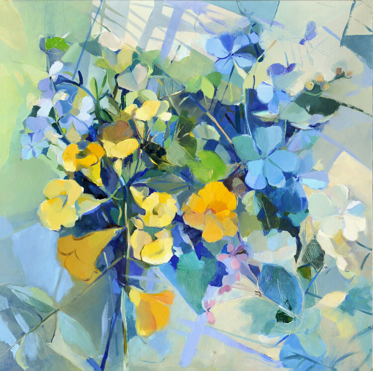 Poster Wellow Oil Canvas  100 100  2011