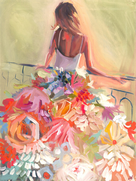 Levně Plakát, Obraz - Flower Dress, Jenny Westenhofer, 30 × 40 cm