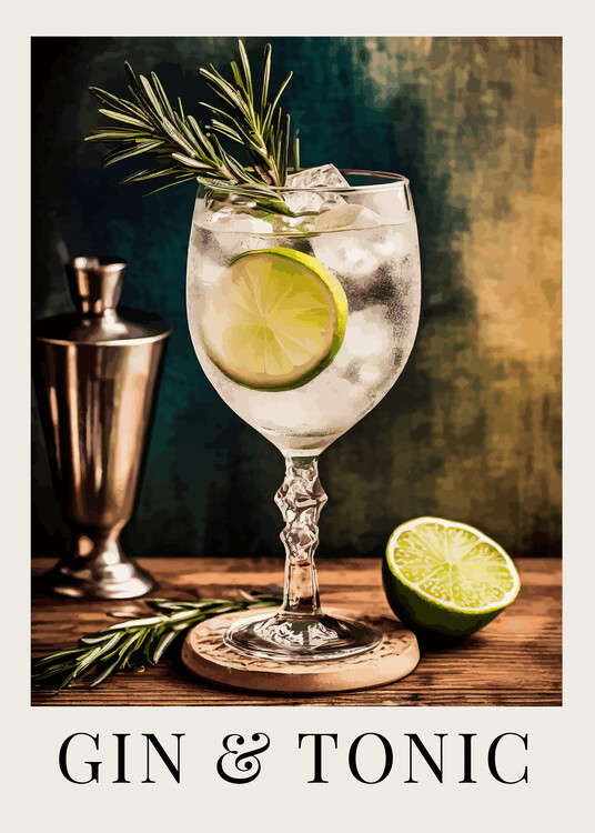 Plakát Gin a Tonic