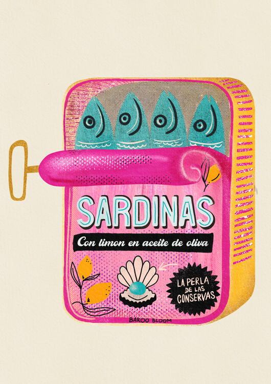 Plakát Sardines Tin Can