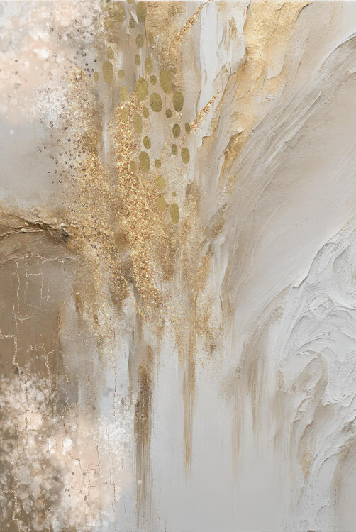 Poster Golden marble