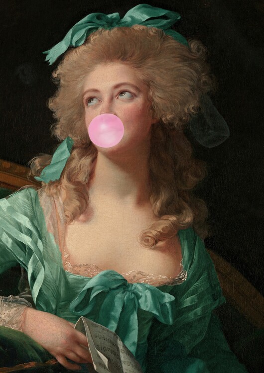 Levně Plakát, Obraz - Madame Bubble-Gum, Talitha McQueen, 30 × 40 cm