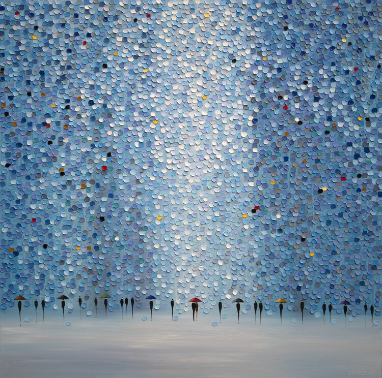 Levně Plakát, Obraz - 8 Umbrellas, Ekaterina Ermilkina, 40 × 40 cm