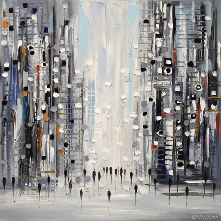 Levně Plakát, Obraz - Street Life, Ekaterina Ermilkina, 40 × 40 cm