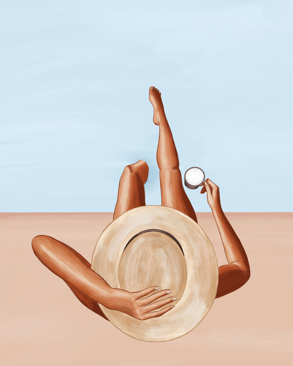 Levně Plakát, Obraz - Poolside Girl, Ivy Green Illustrations, 30 × 40 cm