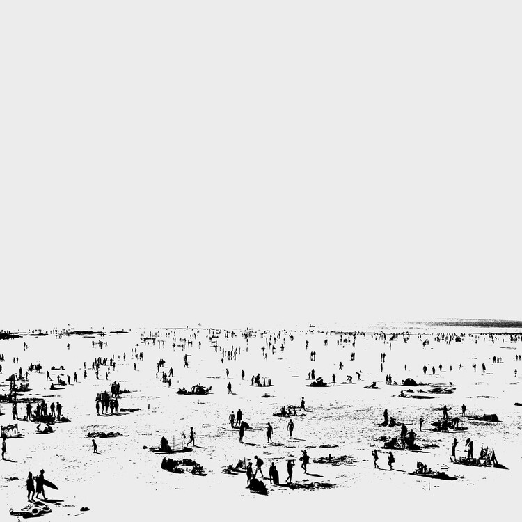 Levně Plakát, Obraz - Beach No2, Dan Hobday, 40 × 40 cm