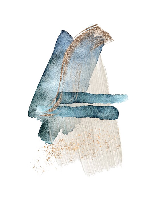 Poster Atlantic Blue Abstract-3