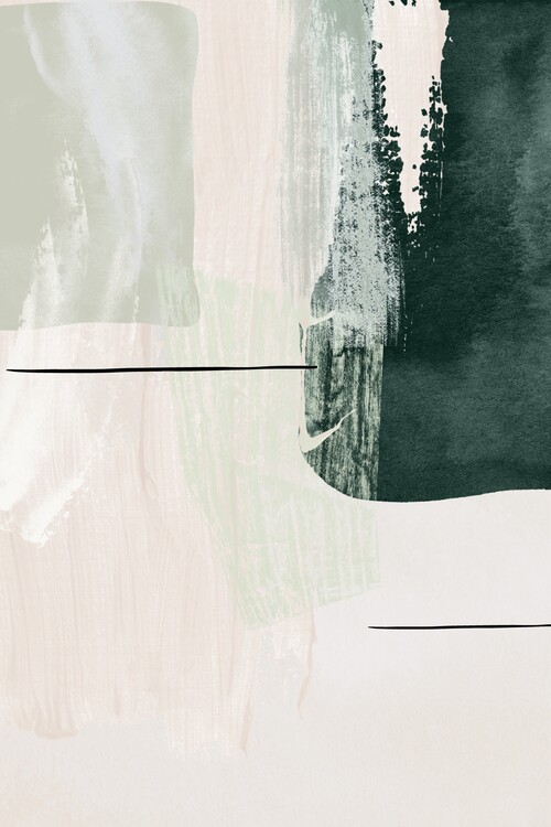 Poster Abstract Shapes in Green-2