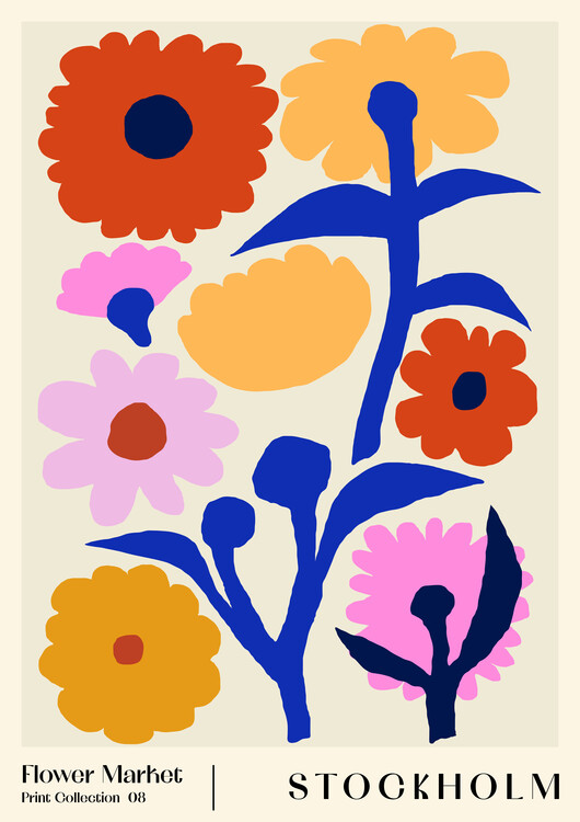 Levně Plakát, Obraz - Flower Market. Stockholm, NKTN, 30 × 40 cm