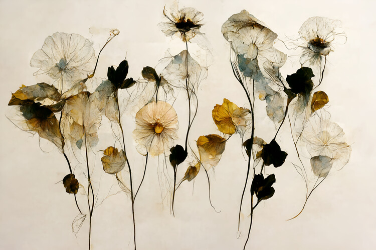 Levně Plakát, Obraz - Beautiful Dry Flowers, Treechild, 40 × 26.7 cm