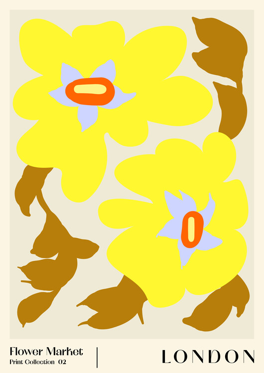 Levně Plakát, Obraz - Flower Market. London, NKTN, 30 × 40 cm