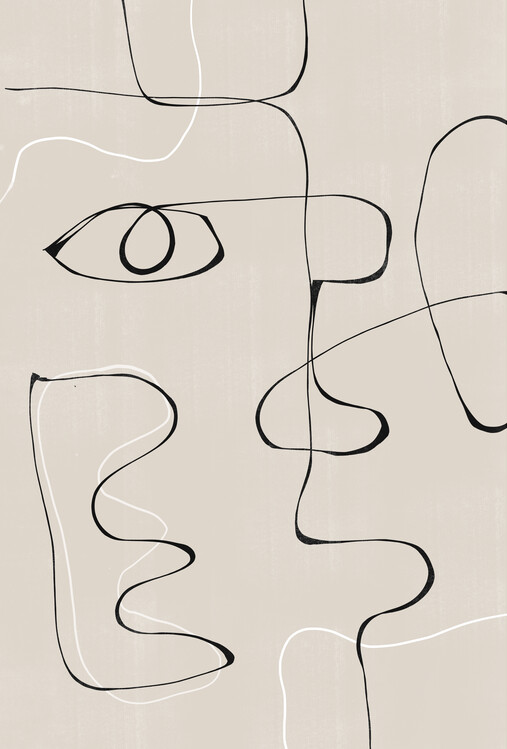 Плакат Abstract Facescape