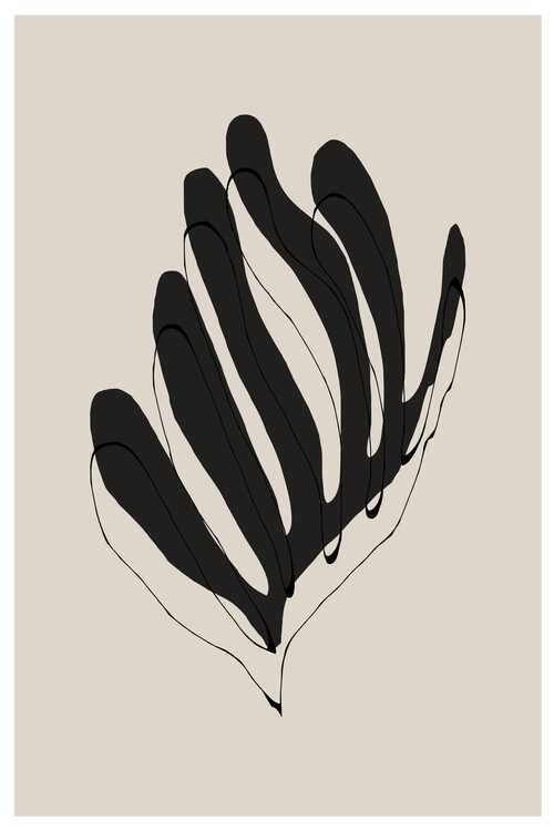 Poster Abstract Leaf Lines