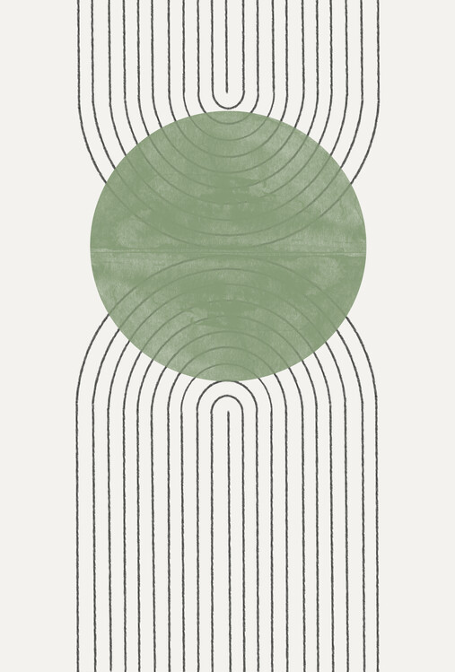 Poster Green Harmony Flow
