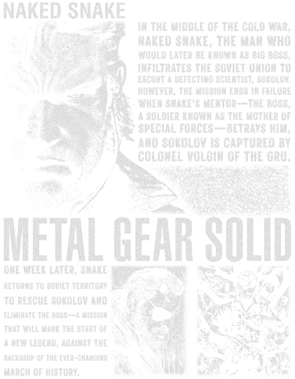 T-shirt Metal Gear Soled - Nahed Snake