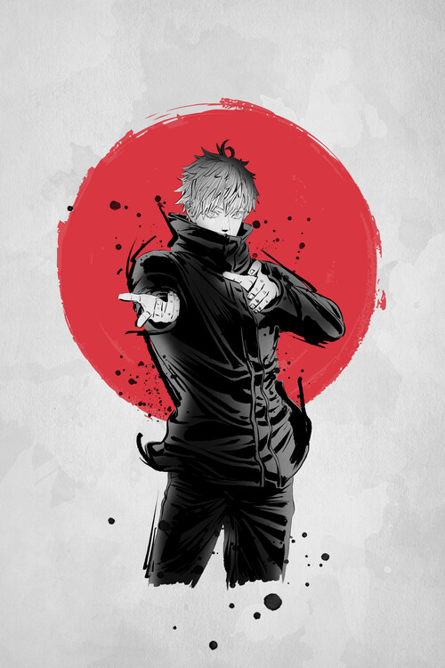 Canvastavla Red Sun The Strongest