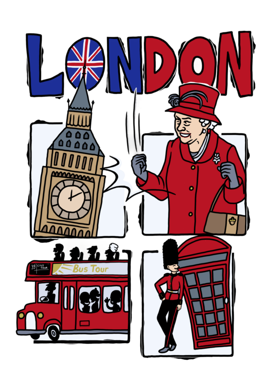 T-shirt Happy London