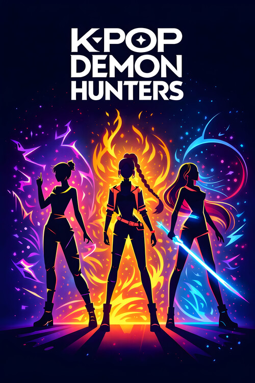 Poster K-Pop Visual Art Poster – Bold Contemporary Pop Design