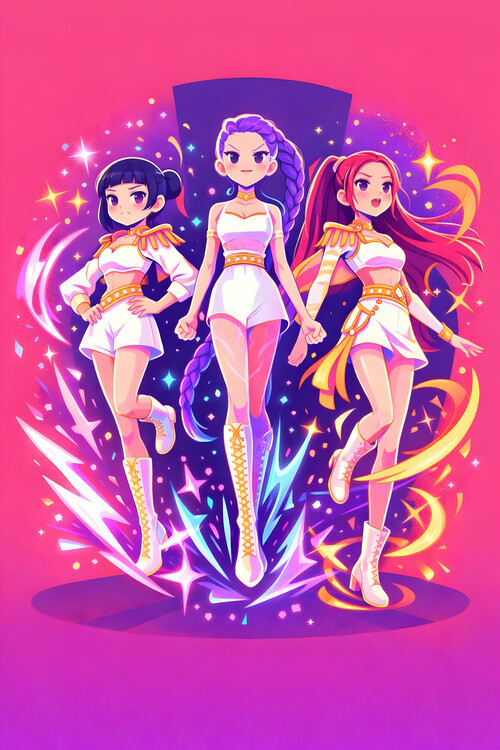 Poster K-Pop Music Poster – Modern Pop Culture Wall Decor