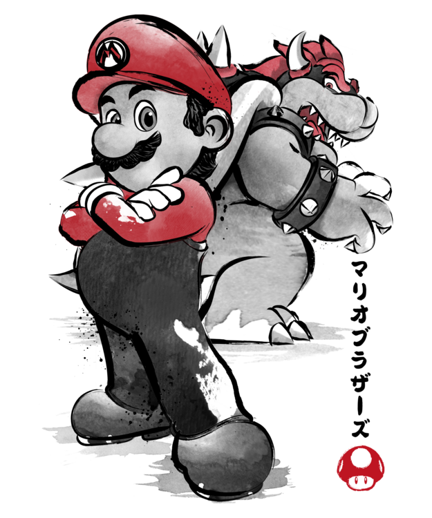 T-shirt The Plumber vs King Koopa