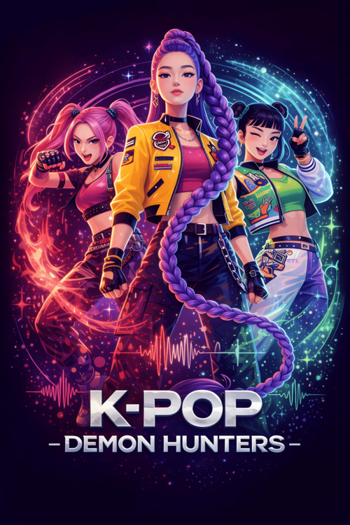 Canvas Print K-Pop Idol Group Illustration – Trendy Pop Culture Wall Art