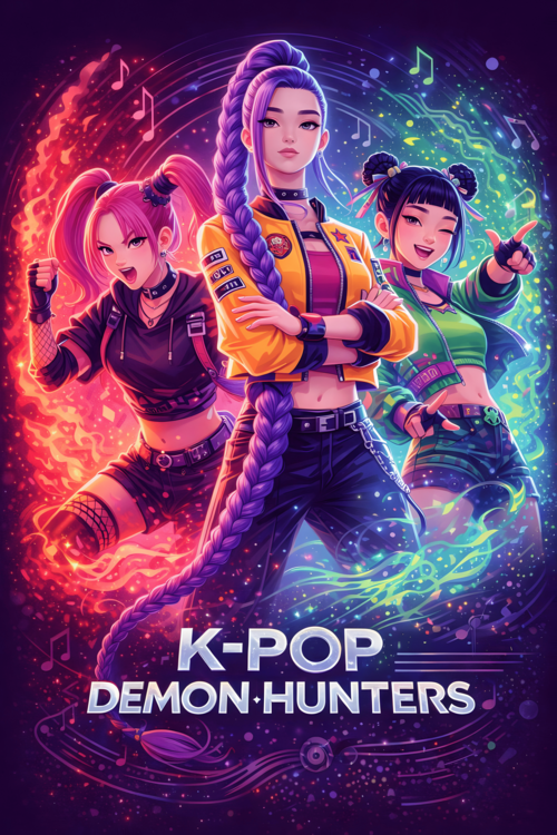Poster K-Pop Fashion Stage Poster – Contemporary Music Illustration