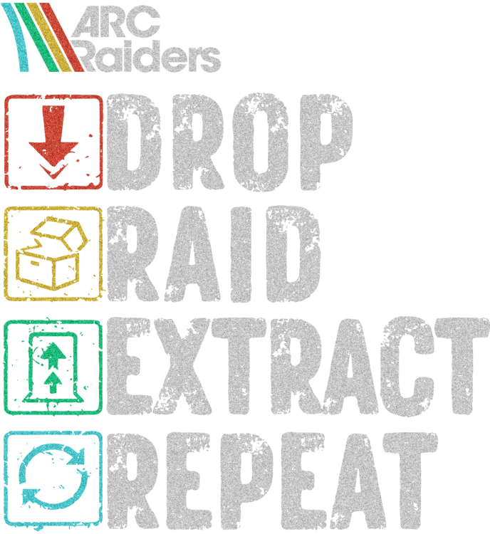 T-shirt ARC Raiders - Drop, Raid, Extract