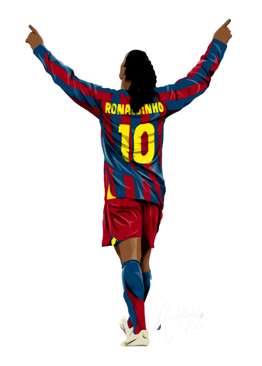 Tričkó Drawing Art Ronaldinho 10 Illustration Poster