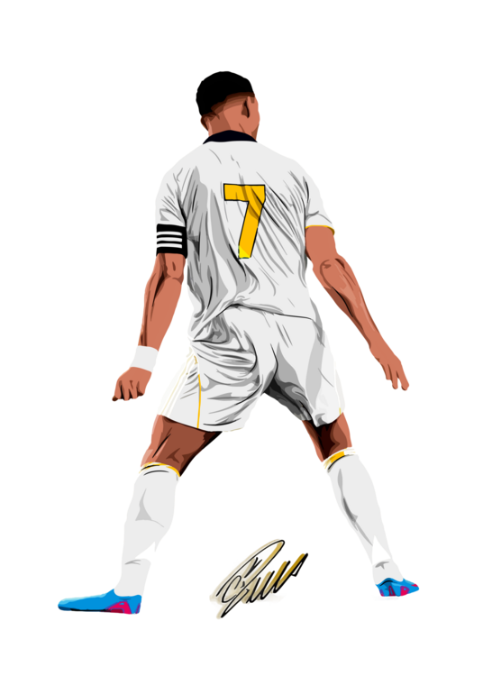 T-shirt Drawing Art CR7 Illustration Poster Trending