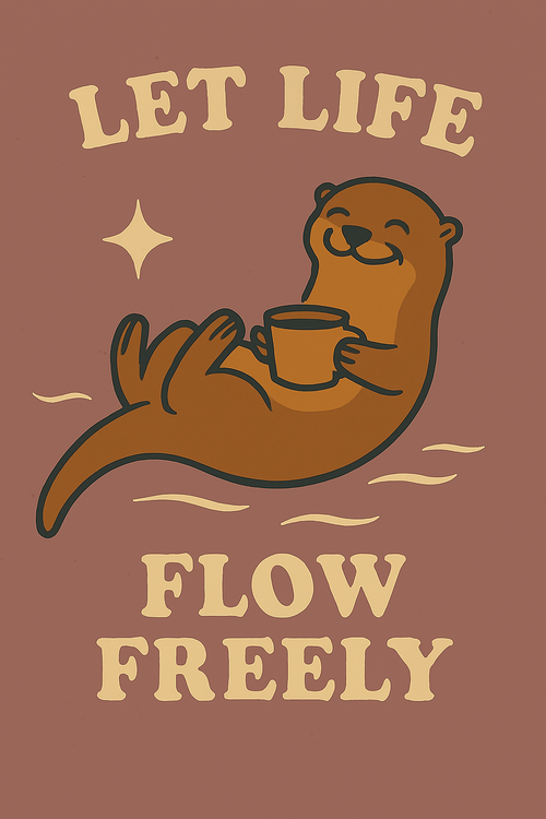 Poster Otter Minimalist