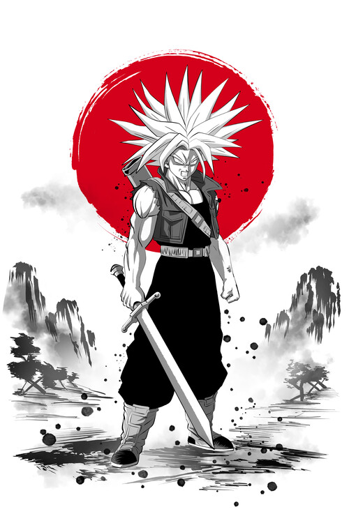 Obraz na plátně Red Sun Fighter of Hope