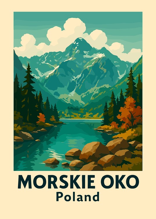 Poster Morskie Oko Landscape Travel