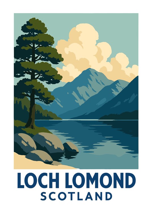 Poster Loch Lomond Landscape Travels