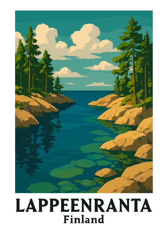 Poster Lappeenranta Finland Landscape Travel