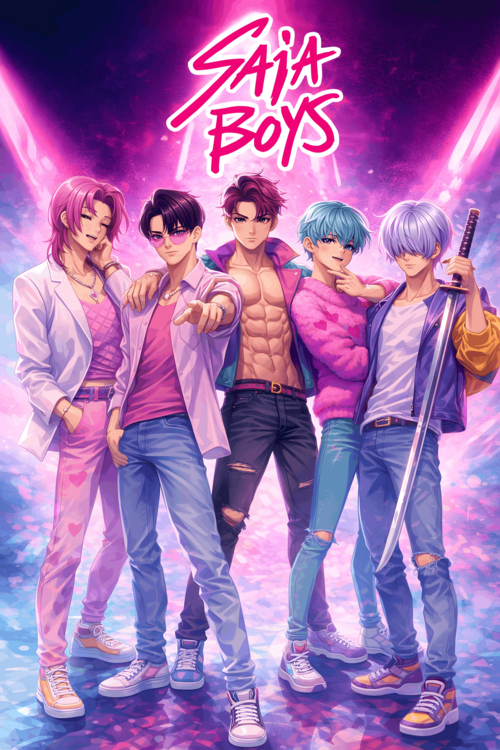 Poster Saja Boys Concert Inspired Art Print – K-Pop Demon Aesthetic