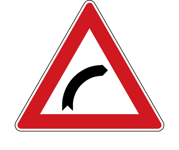 T-shirt Dangerous curve