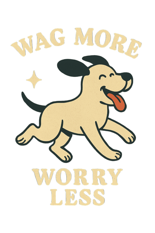 T-shirt Happy Minimalist Dog