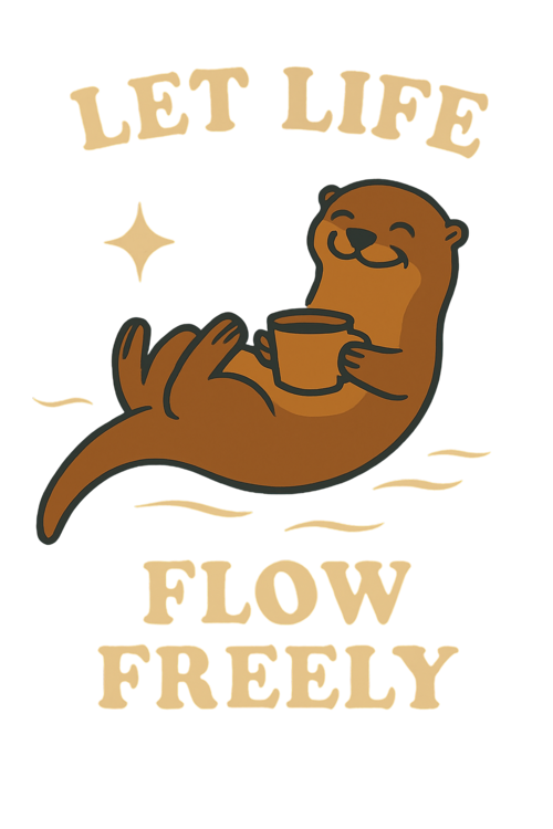 T-shirt Otter Minimalist