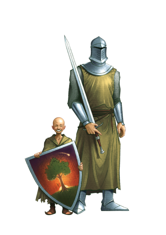 T-shirt Legendární rytíř a jeho panoš