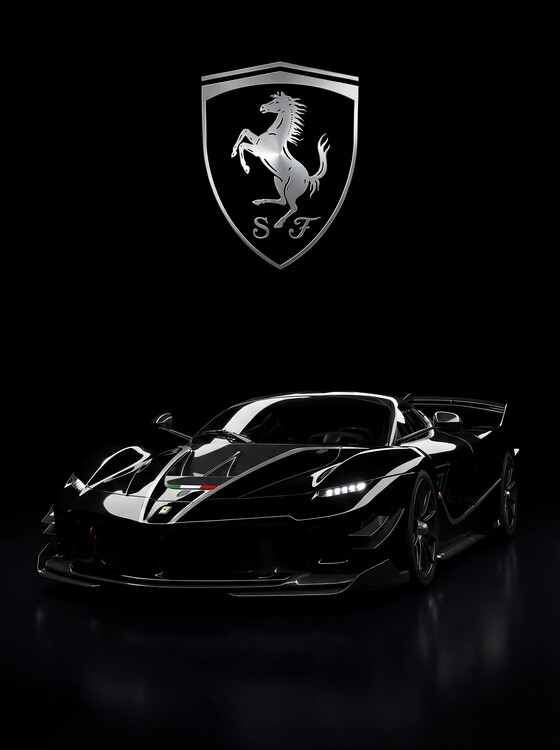 Plakat Ferrari FXX-K - The Dark Knight of Maranello