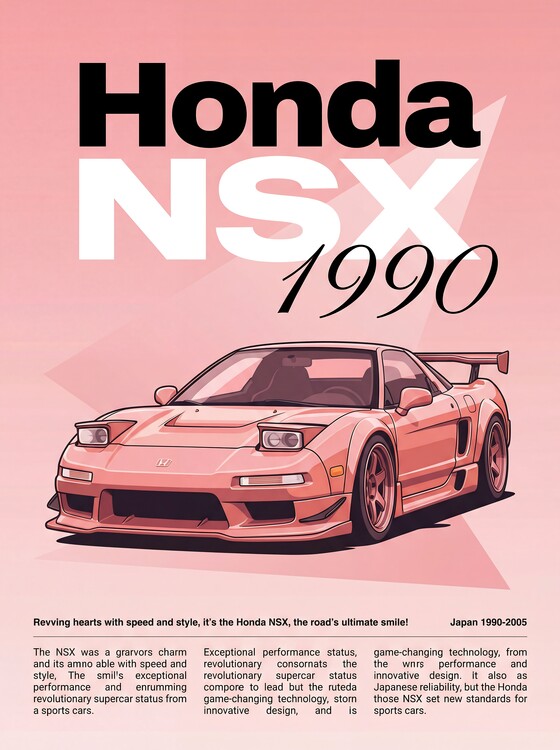 Poster Honda NSX 1990