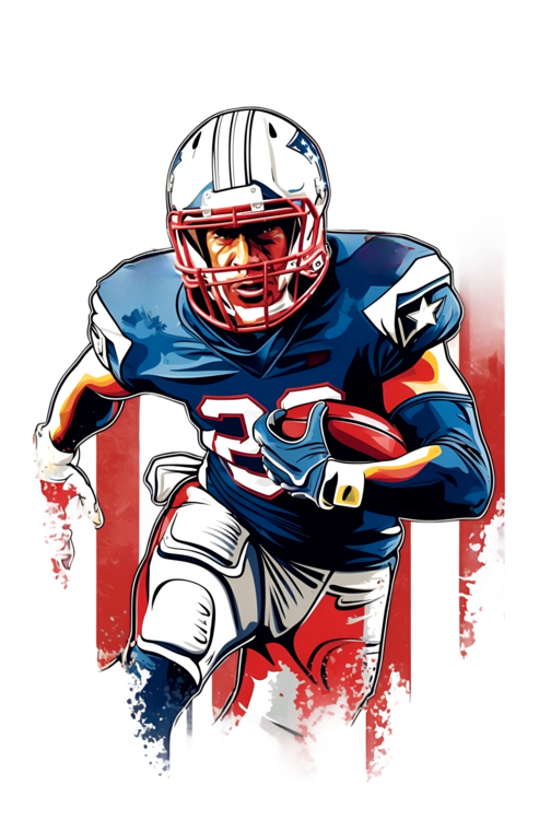 T-shirt Vintage American Football Poster: Iconic Illustration