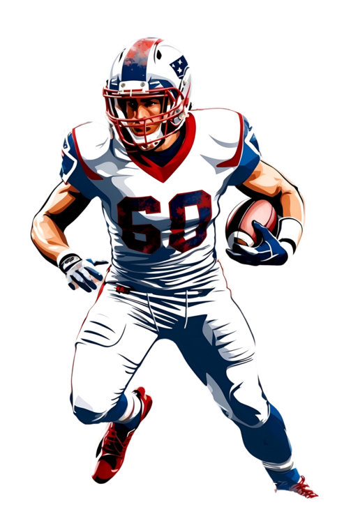 Maglietta Old-School American Football Scenes: Retro Art