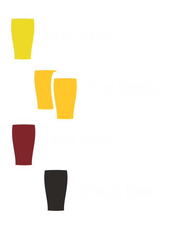 T-shirt One beer two beers