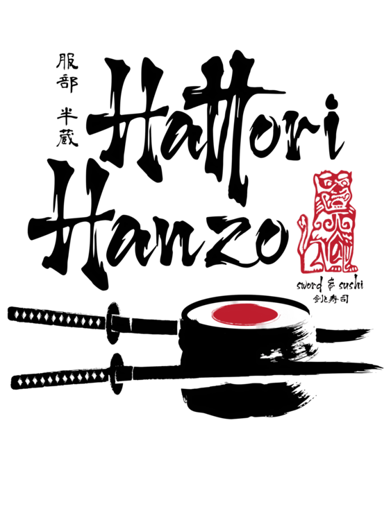 Slika na platnu Hattori Hanzo sword and sushi